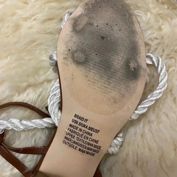 JustFab Braid It Gladiator Sandal Heels - Picture 4 of 5